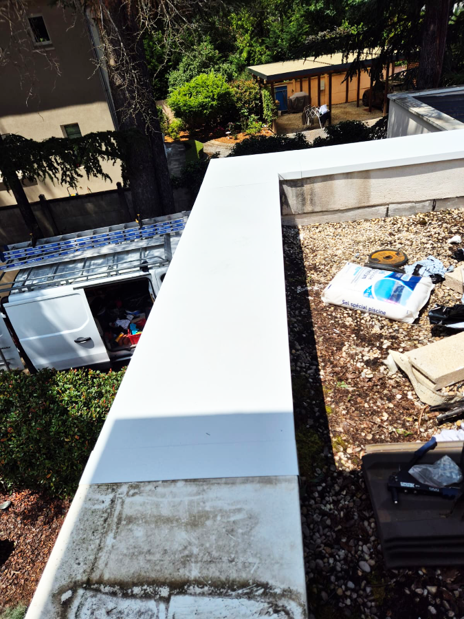 Après travaux couvertine